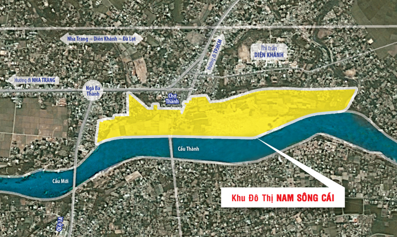 Vị trí của Khu đô thị mới Nam Sông Cái | ảnh 1