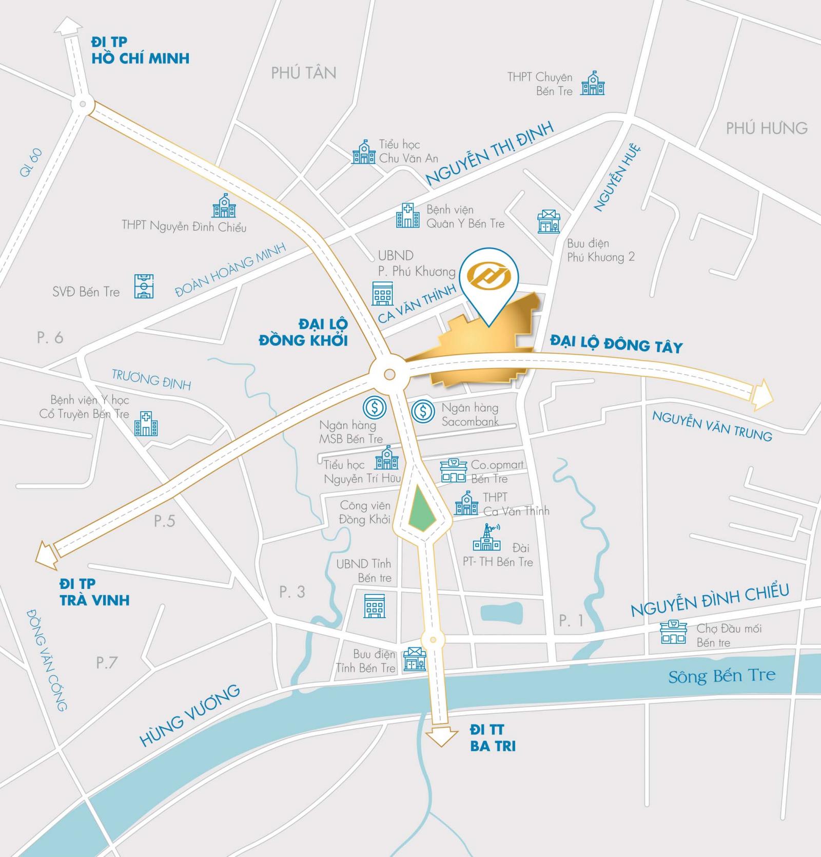 Vị trí dự án KĐT Phố chợ Phú Khương
