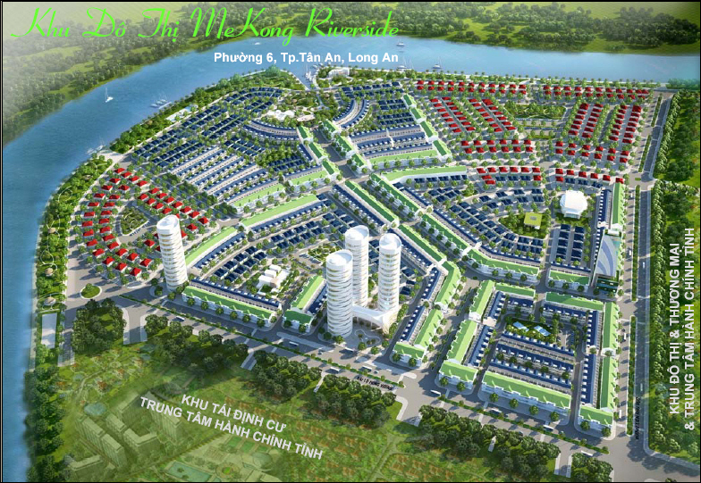 Khu đô thị ven sông Vàm Cỏ 1 Tổng quan của Khu đô thị MeKong Riverside | ảnh 1