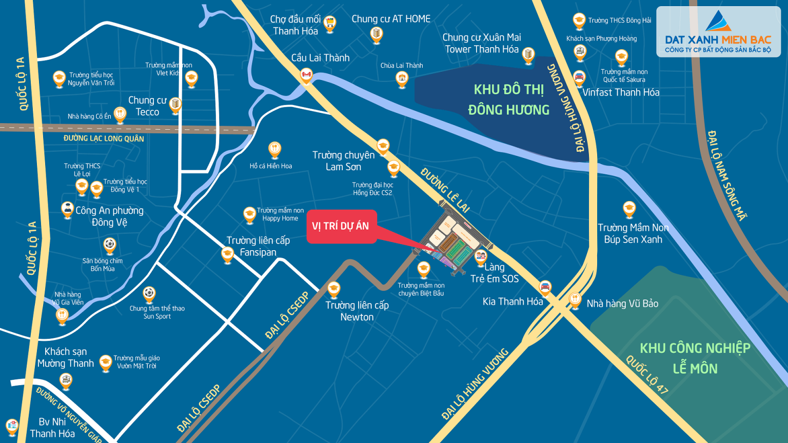  Vị trí dự án Quảng Hưng Central Point