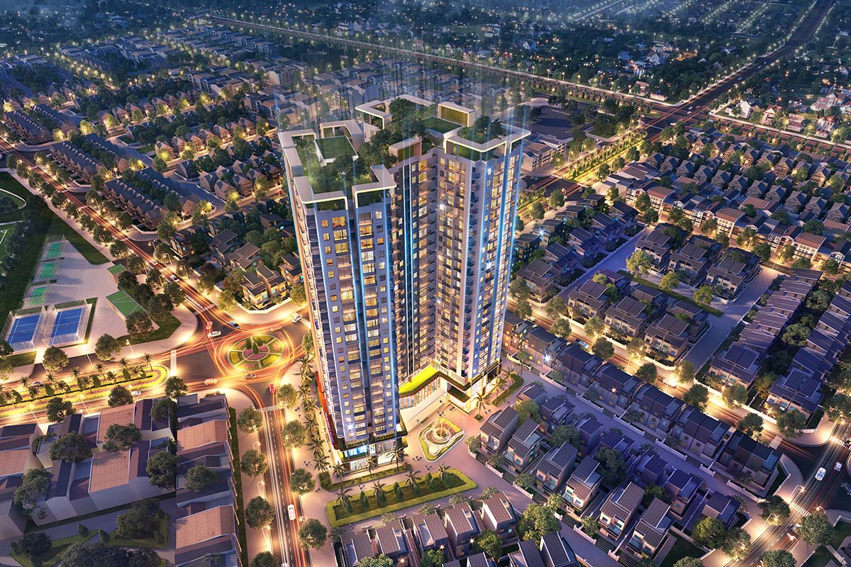 Phối cảnh tổng thể dự án Tecco Center Point Thanh Hóa