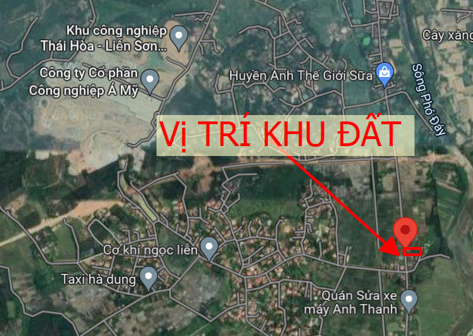 ( Cắt lỗ ) Bán 120m2 đất nền KCN Khu công nghiệp Thái Hòa - Liễn Sơn - Liên Hòa, Lập Thạch, Vĩnh Phúc