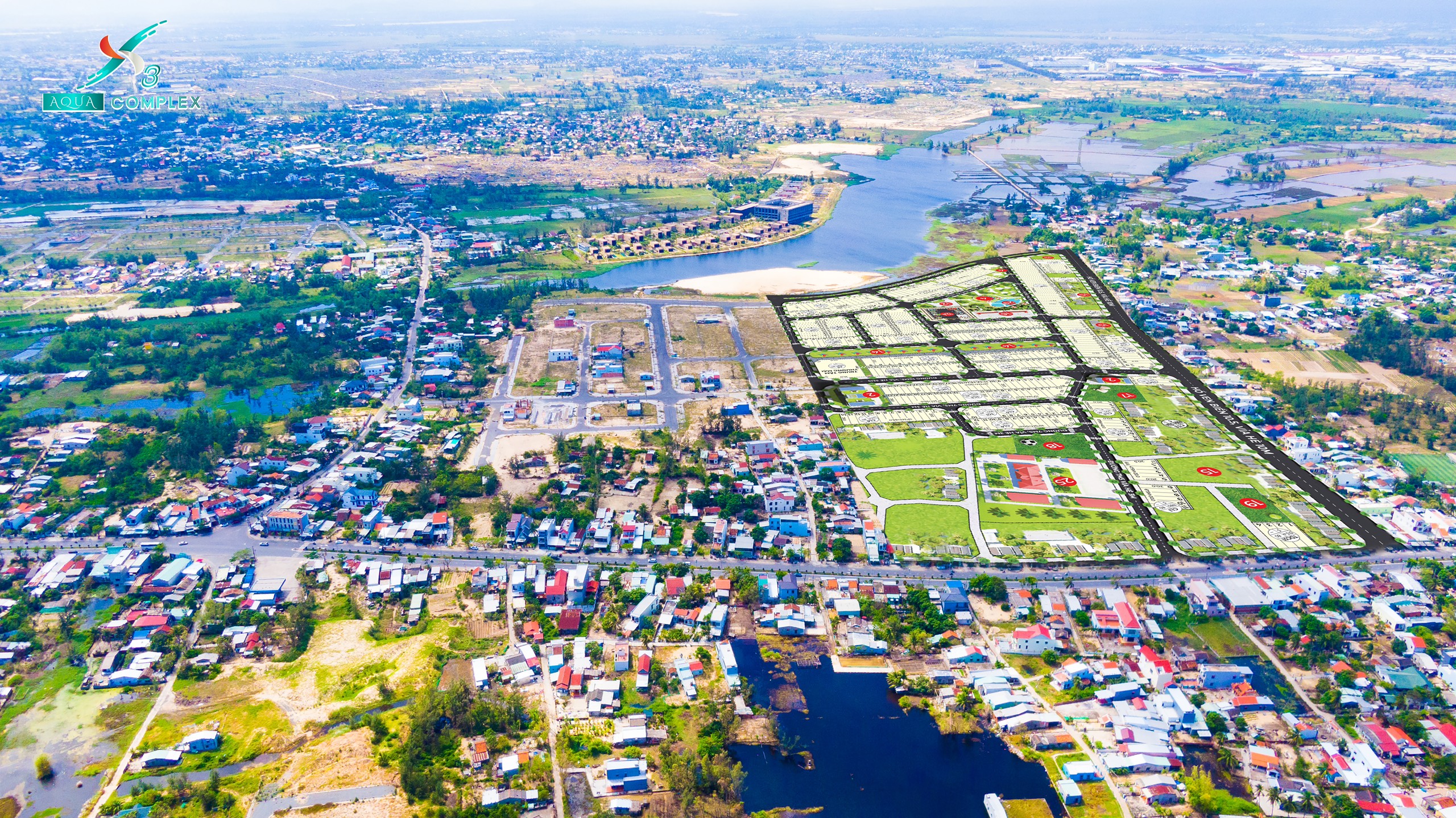 Đất ven Biển, giá 15tr/m2, giáp Sông, gần phố cổ Hội An