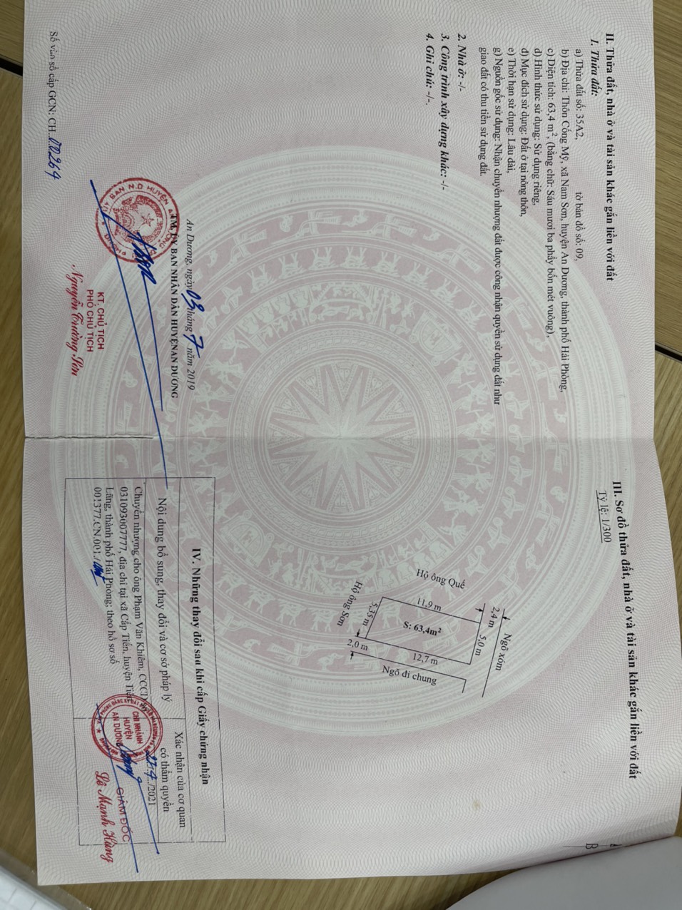 [Hình ảnh]Chào bán lô đất hạ giá tại Nam Sơn 63m2 giá chỉ hơn 800 ngõ ô tô