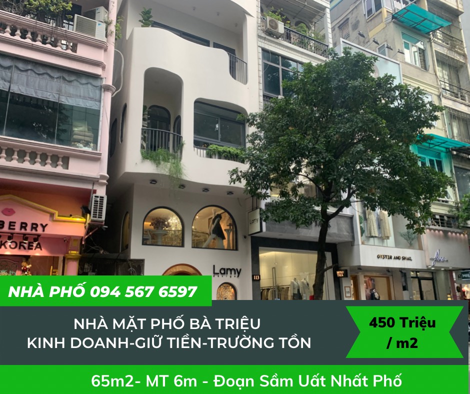Bán nhà mặt phố Bà Triệu. tấc đất, tấc vàng,