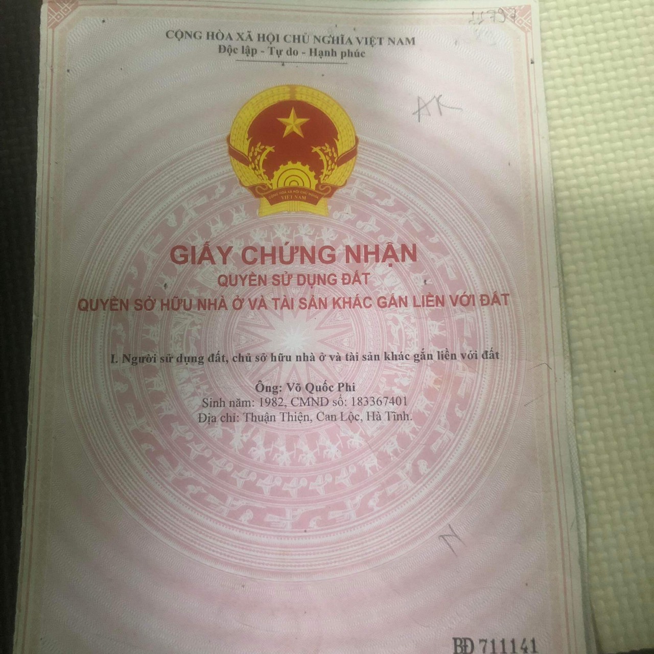 HOT!HOT! CHÍNH CHỦ CẦN BÁN GẤP ĐẤT TẠI XÃ HẮC DỊCH