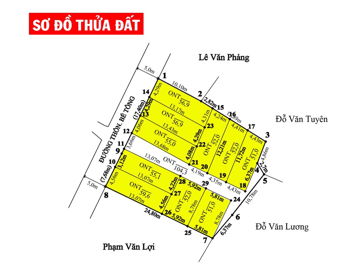 Bán đất F0 Đồng Thái đường 5m bao bìa