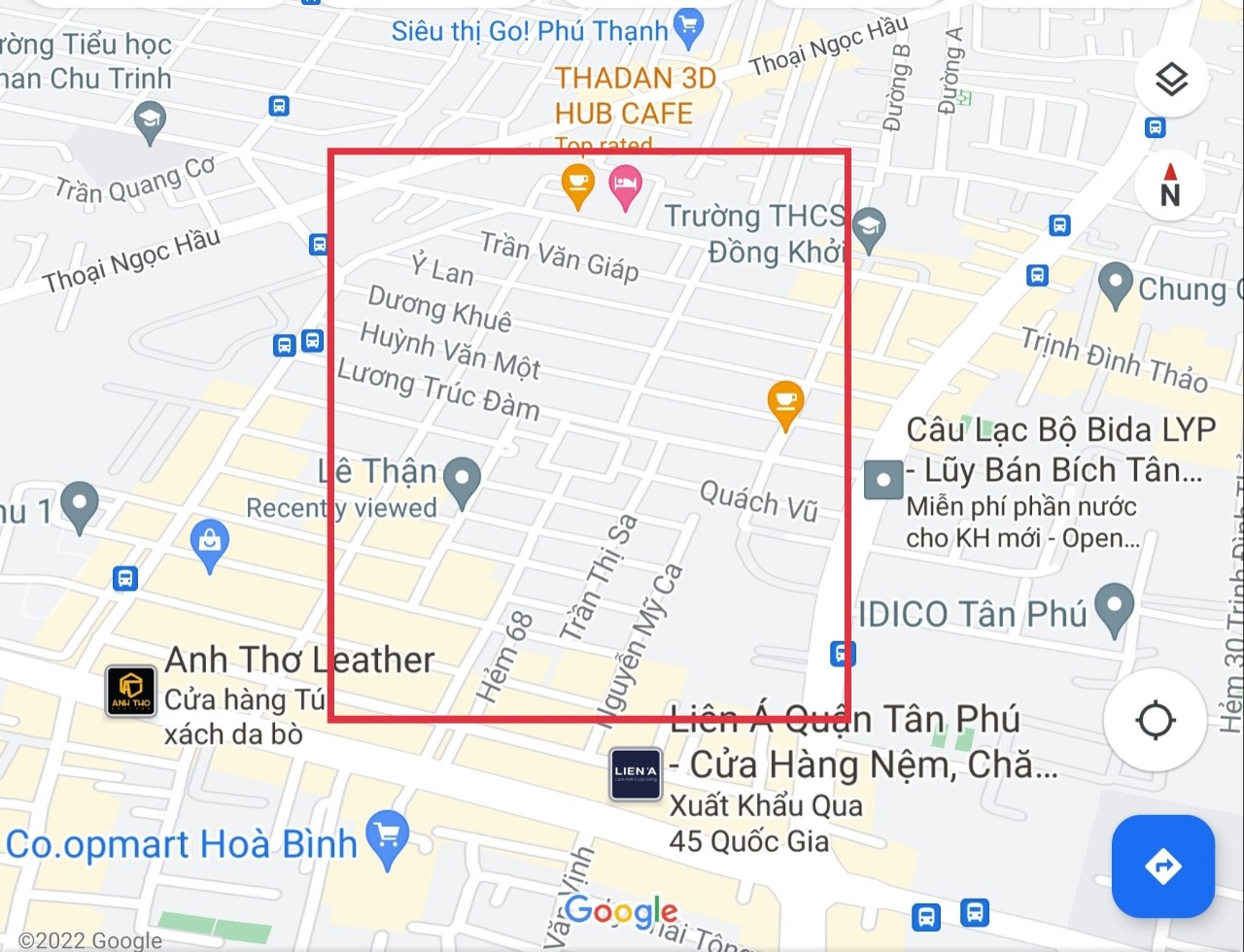 Đường 8m gần Tô Hiệu và Hòa Bình 300m. dt 4.1x12, 3 tầng. Giá 6tỷ