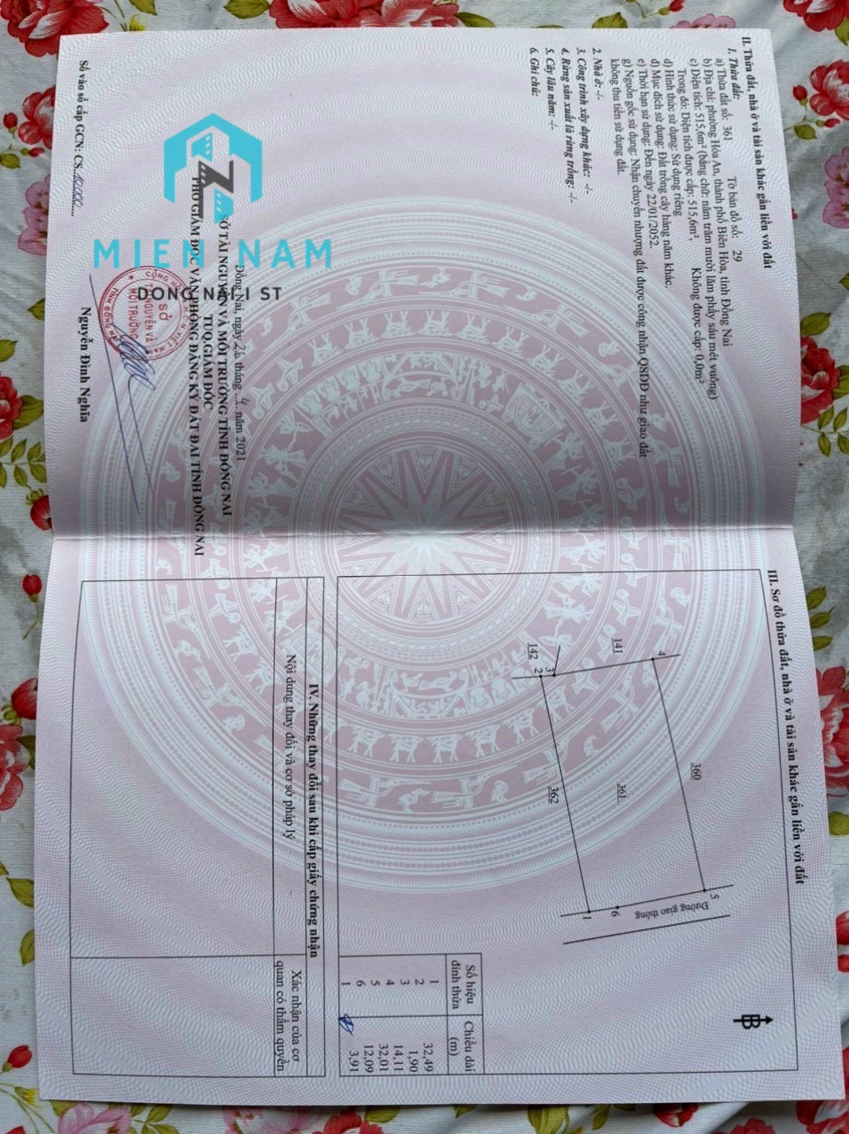 bán 2 lô đất 1000m2 giá re hóa an biên hòa giá 2.3 tỷ