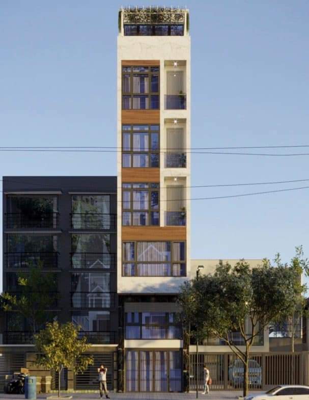 BÁN NHÀ RIÊNG HUỲNH THÚC KHÁNG ĐỐNG ĐA 8 TẦNG MẶT TIỀN LÝ TƯỞNG