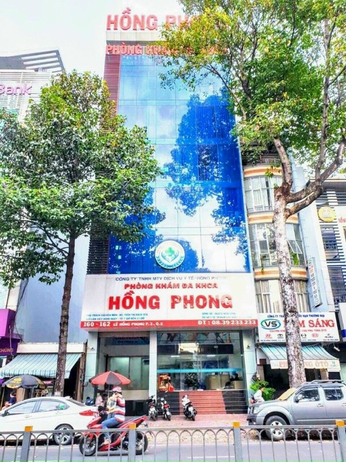 Cho Thuê Toà Nhà Văn Phòng 160 - 162 Lê Hồng Phong, Phường 3, Quận 5. 9x21m, hầm, 8 tầng