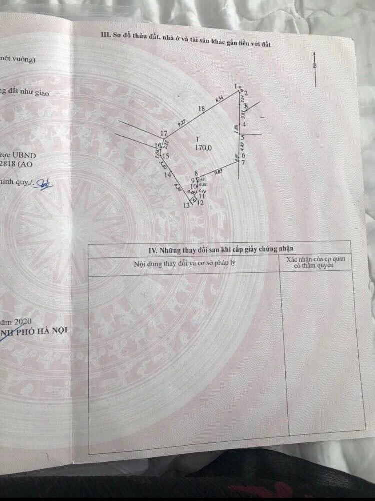 Bán Đất Thổ Cư Xuân Đỉnh 170M2 Ô tô đỗ cửa -14.9 Tỷ -Full THổ cư