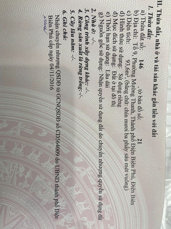 Bán nhà 2 tầng ở SN04 mặt đường Hoàng Công Chất