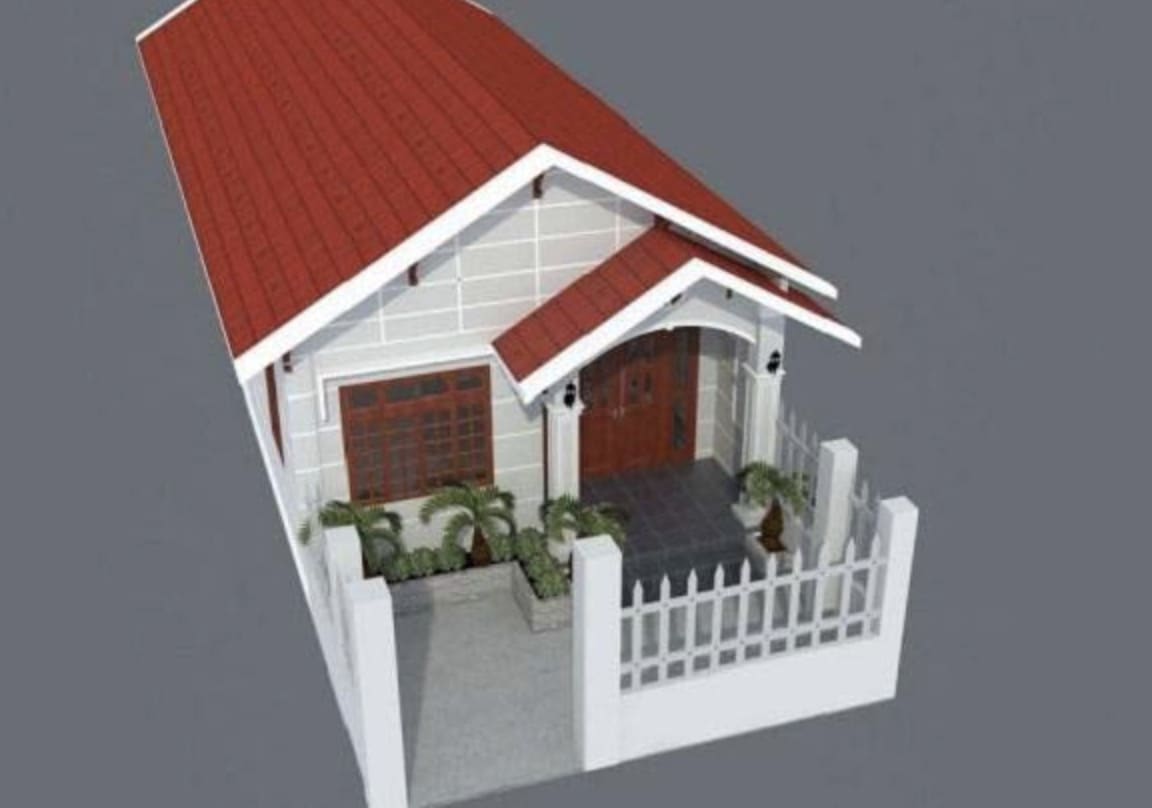 Mẫu nhà ống cấp 4 mái tôn đơn giản tiết kiệm được chi phí Nha-ong-cap-4-mai-ton-2