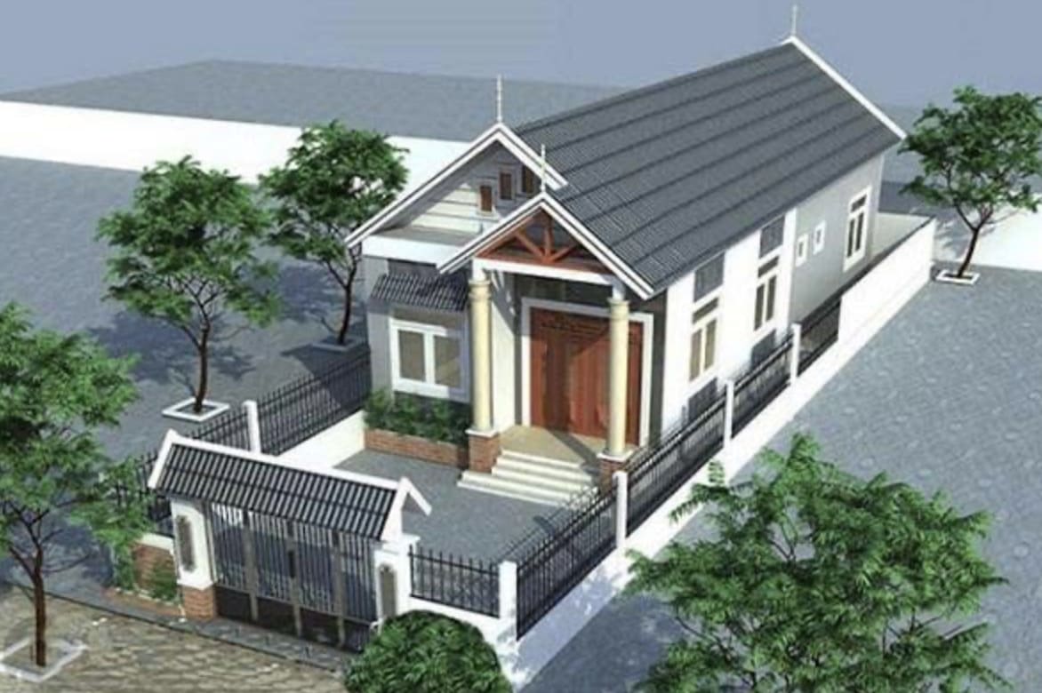 Mẫu nhà ống cấp 4 mái tôn có gác lửng giúp tăng thêm diện tích sinh hoạt cho gia đình Nha-ong-cap-4-mai-ton-4