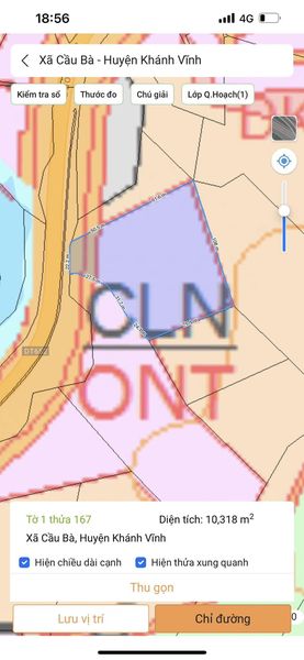 Bán 1,5 ha đất RSX Cầu Bà, Khánh Vĩnh, quy hoạch full thổ cư, mặt tiền QL 27C quy hoạch 66m