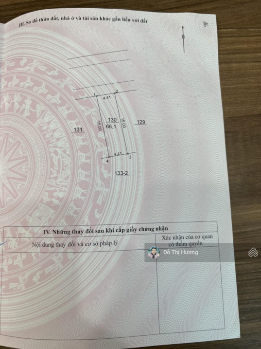 Bán 66m2 đất dịch vụ Đồng Giường, La Phù, sát trục chính, cạnh khu D Gleximco, giá 66tr có TL