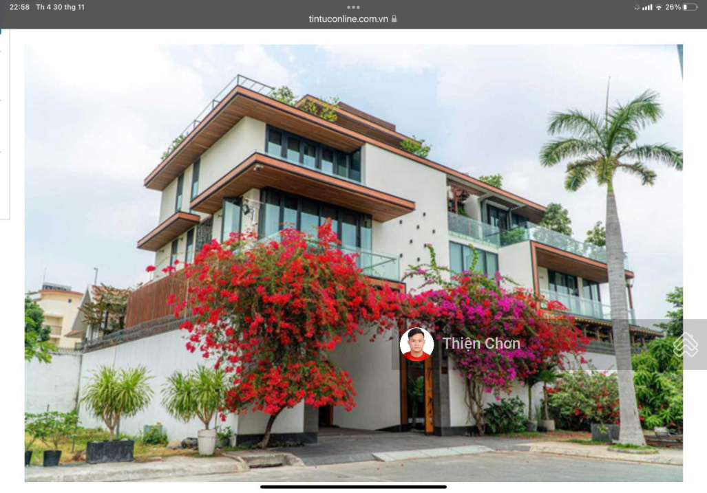 Bán biệt thự đường Nguyễn Văn Hưởng, Phường Thảo Điền Quận 2. Giá 330 tỷ, LH 0939 378 888