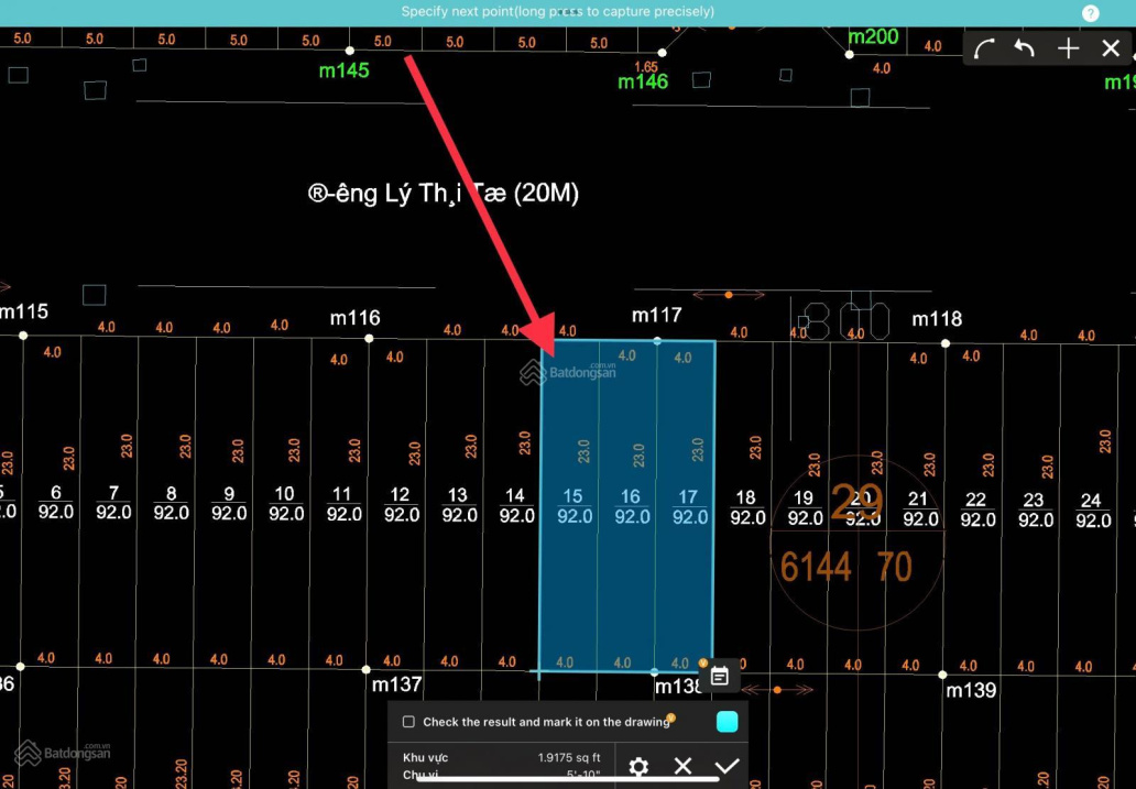 Bán đất đường Lý Thái Tổ Phường Vĩnh Hoà Nha Trang 276m2 ( ngang 12m) giá 57trđ/m2