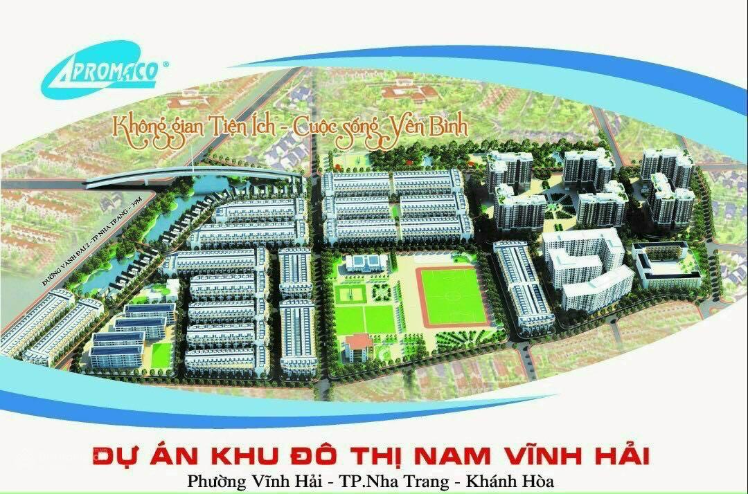 Bán đất khu đô thị Nam Vĩnh Hải Nha Trang, lô LK4-05 DT 102,5m2 hướng bắc - Giá bán: 26,7tr/m2