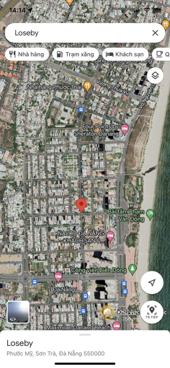 Bán đất mặt tiền đường 10m5 Loseby ngang 5m - 8m - 10m đi thẳng xuống biển