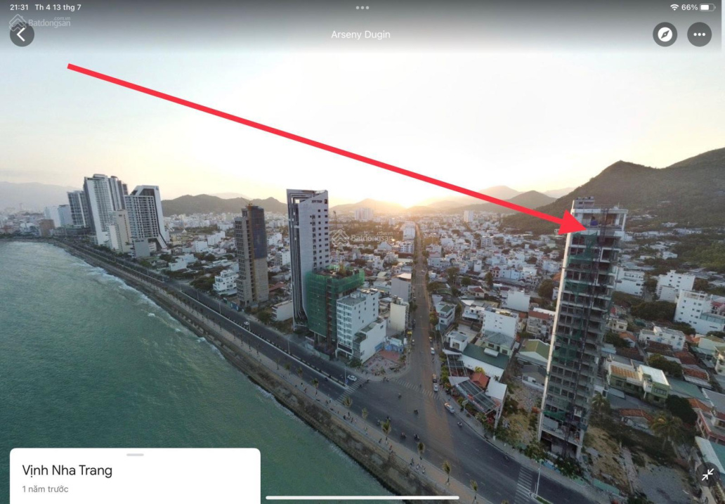 Bán khách sạn đường Phạm Văn Đồng Phường Vĩnh Hoà Nha Trang, 21 tầng 83 phòng 120 tỷ