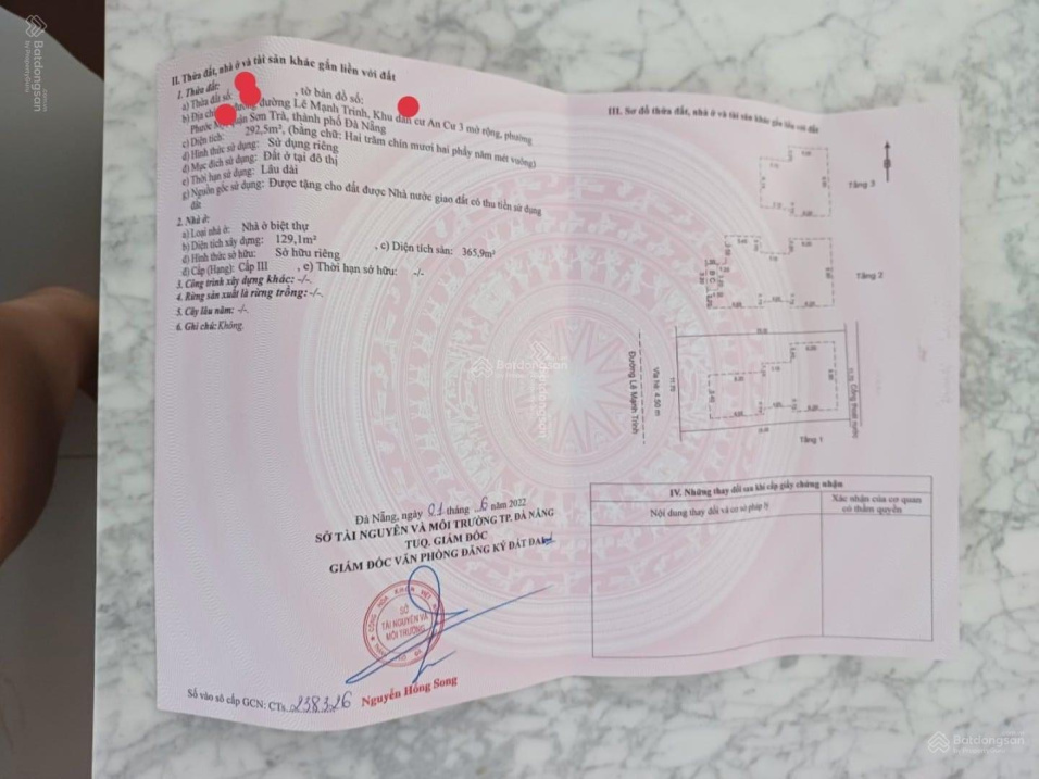 Bán khách sạn mặt tiền đường Lê Mạnh Trinh sát biển