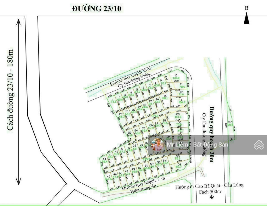 Bán lô đất Vĩnh Hiệp - Cách đường D30 chỉ 30m. Tiềm năng: Thông ra đường D30 30m