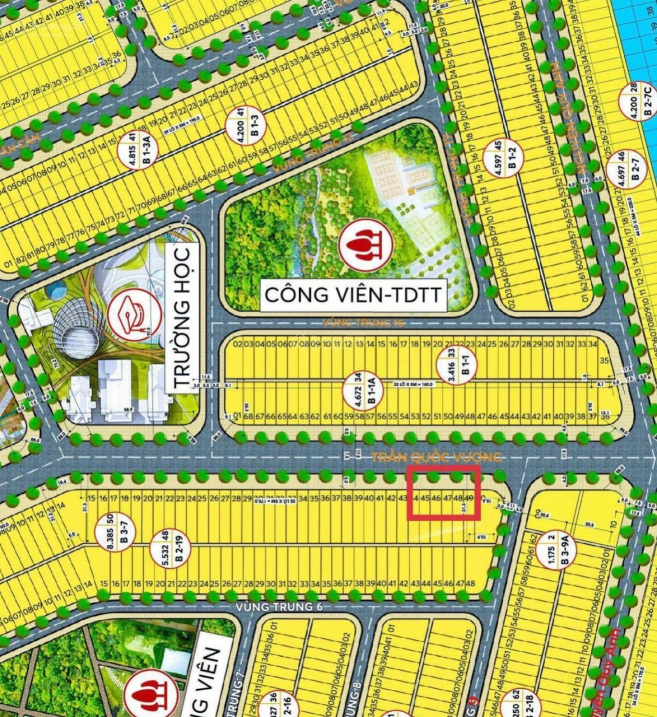 Bán lô đất đường Trần Quốc Vượng khu đô thị Phú Mỹ An, Ngũ Hành Sơn, Đà Nẵng. DT 156.5m2