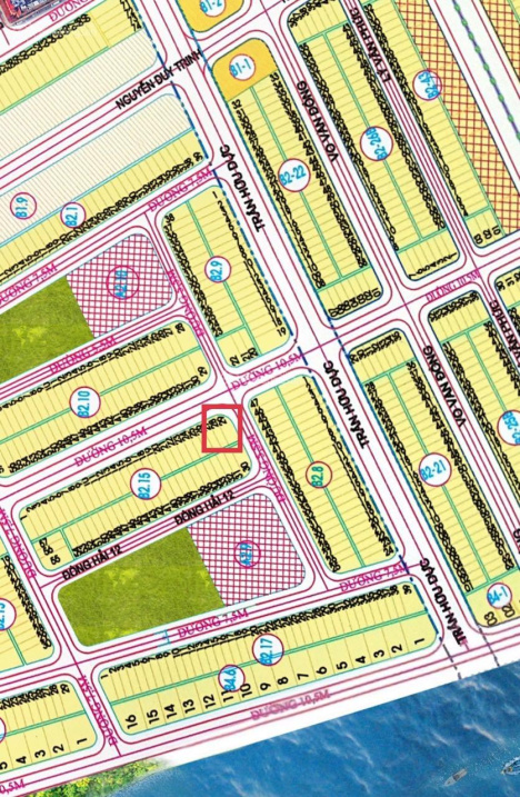 Bán lô góc 2 mặt tiền đường 10,5m, TĐC Đông Hải, Ngũ Hành Sơn, Đà Nẵng
