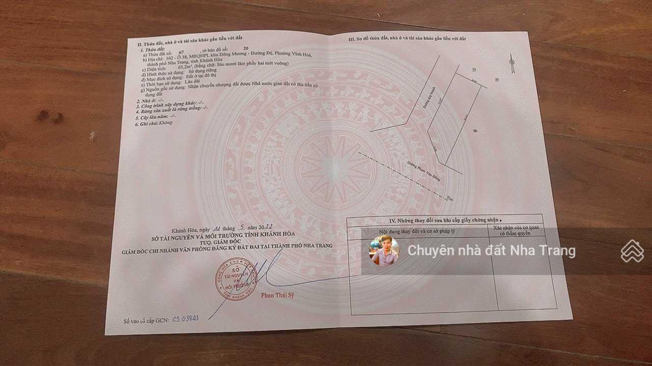 Bán lô góc mặt tiền Phạm Văn Đồng, Phường Vĩnh Hoà, Nha Trang