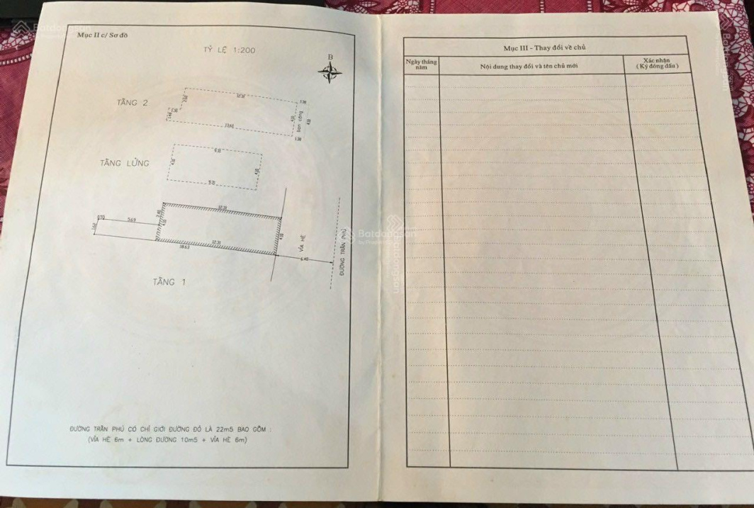 Bán nhà 3 tầng MT Trần Phú DT: 61.1m2, giá 17.9 tỷ, hướng Đông