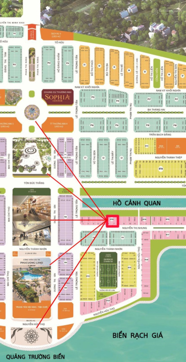 Biệt thự đơn lập 16x27 = 432m2, Khu đô thị Phú Cường, TP Rạch Giá, tỉnh Kiên Giang