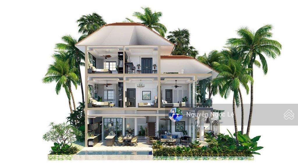 Biệt thự tứ lập nghỉ dưỡng sát biển Bãi Kem có sân vườn sân golf, chỉ 18,5 tỷ bao thuế phí