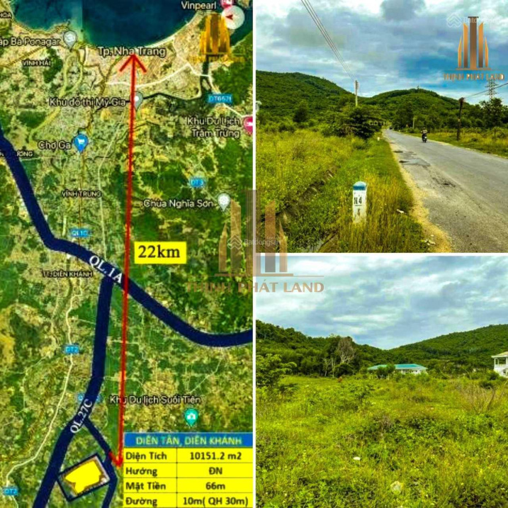 Cần bán 10.151m2 mặt tiền Hương Lộ 62, Diên Tân, giá 8 tỷ