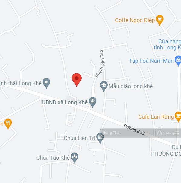 Cần bán lô đất đẹp mặt tiền sẹc DT835 xã Long Khê, huyện Cần Đước, Long An. Liên hệ 0566 666 688