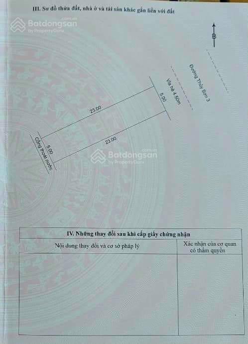 Cần bán lô đất đường Thuỷ Sơn 3 khu bãi tắm Sơn Thuỷ