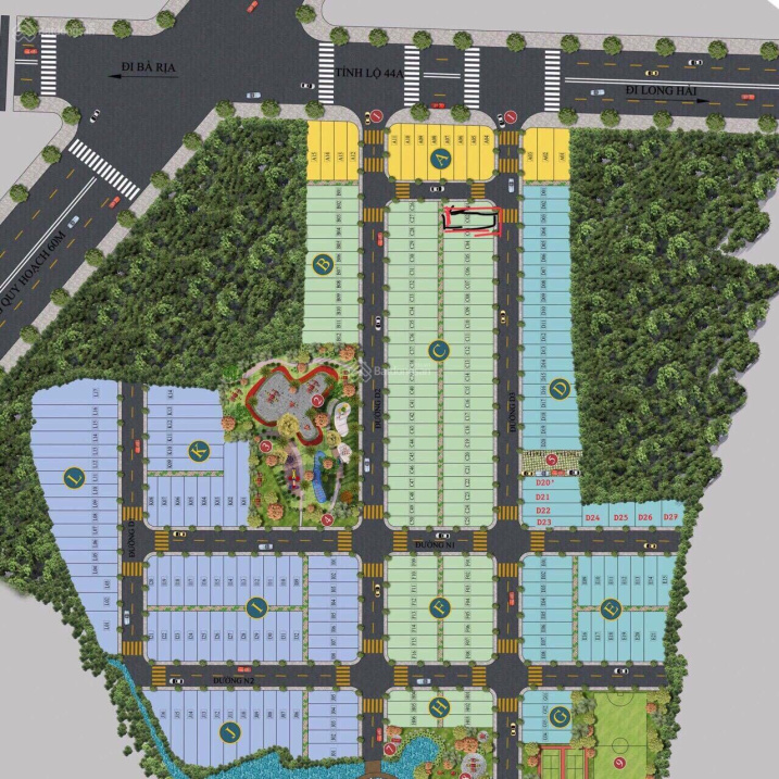 Cần mua gấp 5 nền dự án Moon Lake Bà Rịa - Vũng Tàu, giá chỉ 1,35 tỷ/ 100 m2 thổ cư 100%