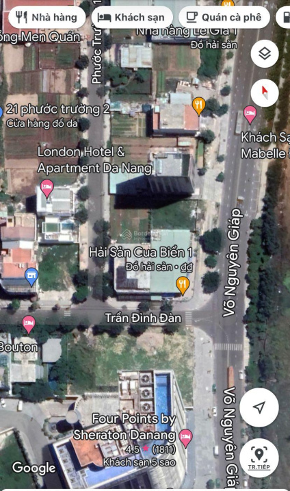 Chuyển nhượng đất 2MT Võ Nguyên Giáp - Trần Đình Đàn 33.5x22mm, giá 340 tr/m2, hướng Đông Nam