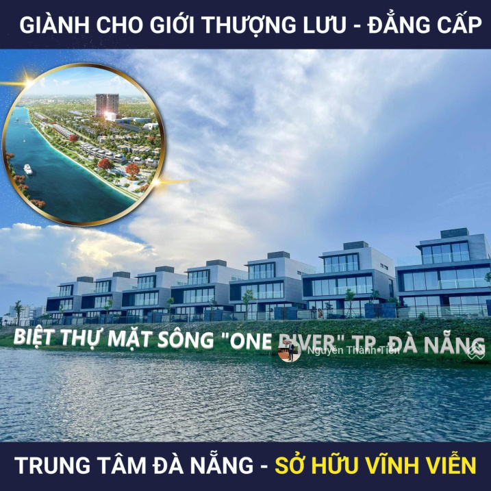 Cực vip căn biệt thự trực diện mặt sông - 2 mặt tiền giá siêu tốt