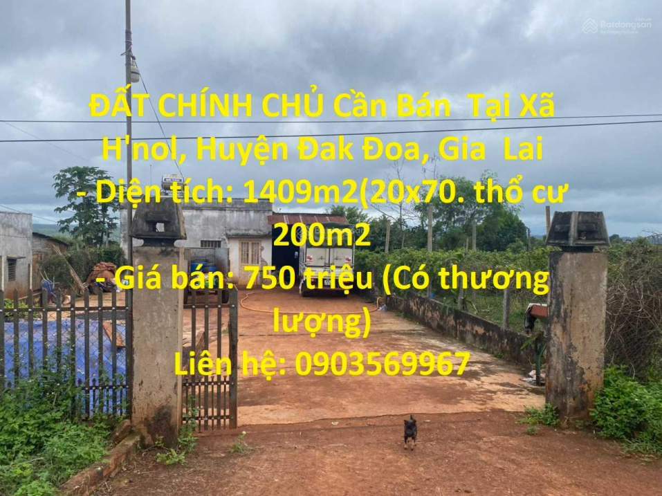 ĐẤT CHÍNH CHỦ Cần Bán Tại Xã H'nol, Huyện Đak Đoa, Gia Lai