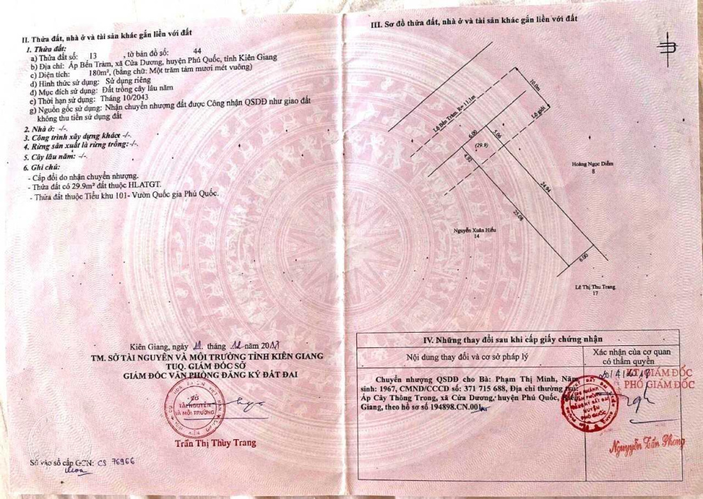 Đất mặt tiền Bến Tràm, quy hoạch đất ở, giá 2,65 tỷ