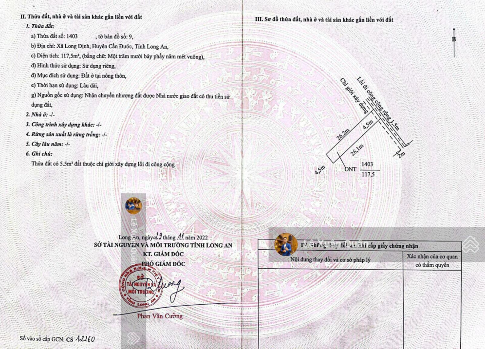 Đất nền kcn Thuận Đạo Long Định - Cần Đước 100 m2, 780 triệu