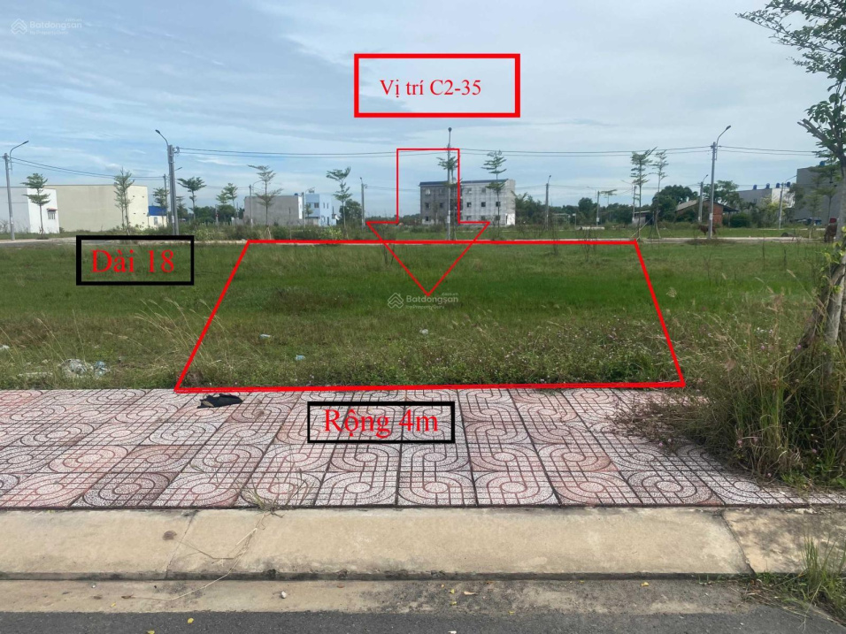 Đất nền khu dân cư Long Cang Residence, C2 - 35, 72m2, giá 1,02 tỷ, bán nhanh trong tuần