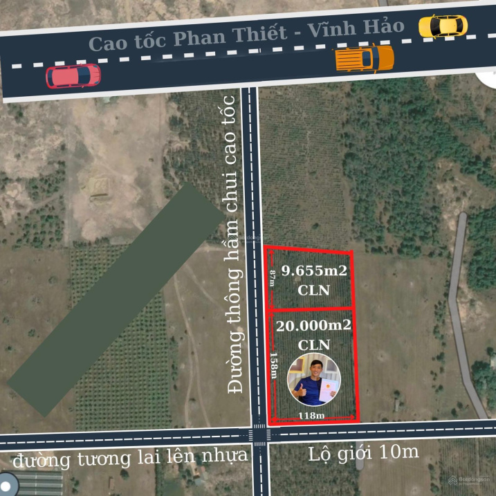 Đất vườn gần cao tốc 2 mặt tiền cực đẹp giá cực tốt