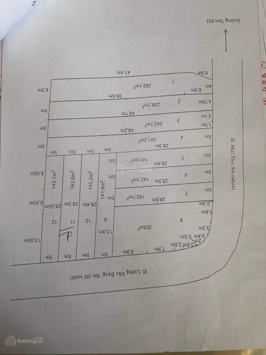 Lô góc mặt tiền Mai Thu và Lương Văn Bang cực đẹp L/H 0909 480 087