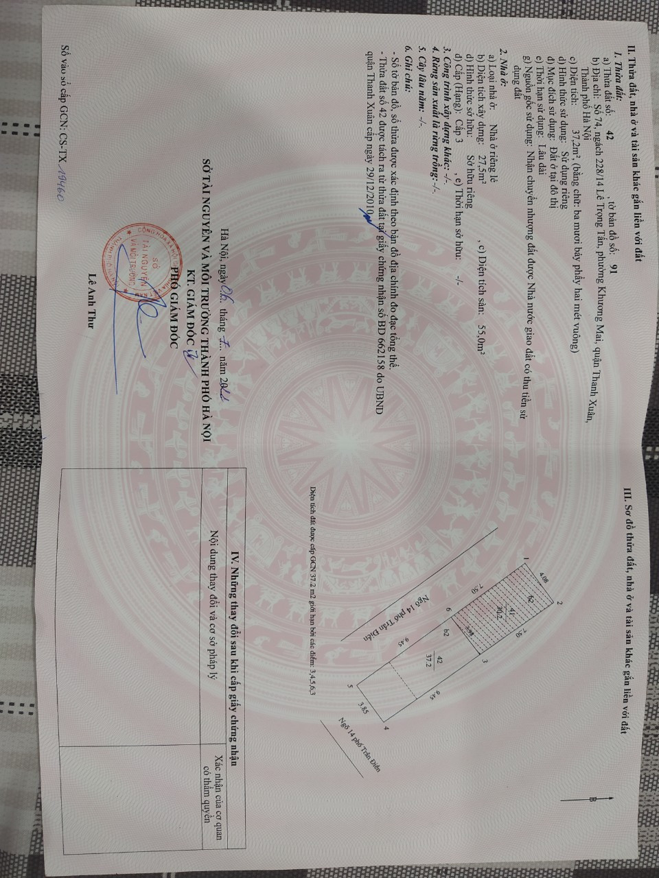 Chính chủ bán nhà phố Lê Trọng Tấn, Thanh Xuân