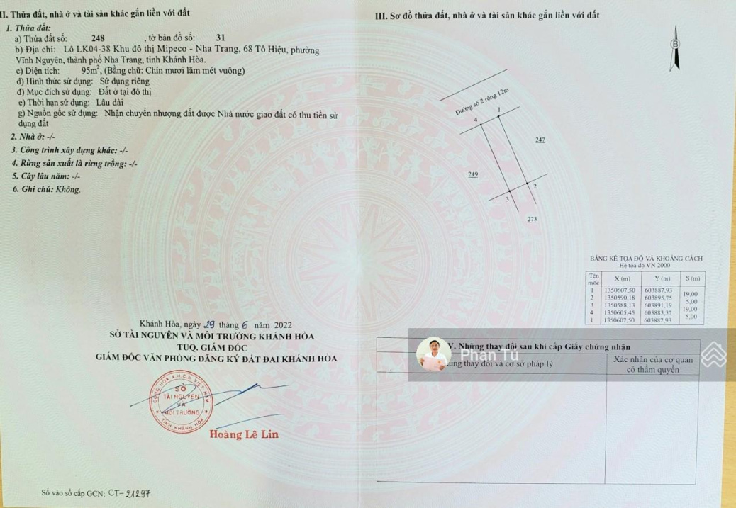 Sổ đỏ vĩnh viễn, Mipeco Nha Trang vị trí vàng trung tâm TP, cách biển 250m 0972 336 445