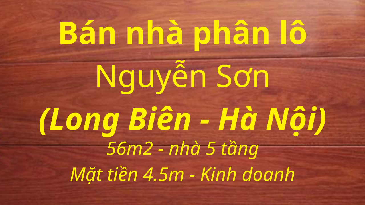 Bán nhà Nguyễn Sơn khu phân lô Hàng Không, 56m2, đường Ô-tô. LH: Địa Thủy Sư Trần Thọ