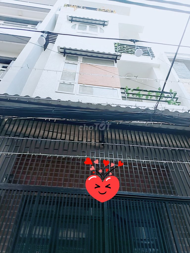 Bán Nhà Nghĩa Hưng P6 Tân Bình Giáp Q10,48m2, 5 Tầng,Hẻm 4m,6tỷ1.